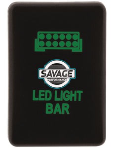 Jaylec - LED Light Bar Switch - GREEN - Hilux GUN Series (2015 on)