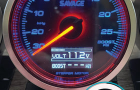 60mm Savage DUAL Display Boost Gauge PSI 7 Colours *Savage Performance*