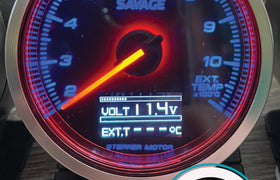 60mm Savage DUAL Display EGT (Exhaust Gas Temperature) Gauge 7 Colours *Savage Performance*