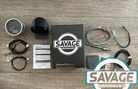 60mm Savage DUAL Display EGT (Exhaust Gas Temperature) Gauge 7 Colours
