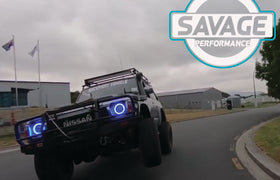 7 Inch RAINBOW HALO Round LED Headlights *Savage Performance*