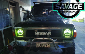 7 Inch RAINBOW HALO Round LED Headlights *Savage Performance*