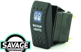 Jaylec Rocker Switch BACKUP LIGHTS 12/24v (Blue)