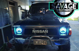 7 Inch RAINBOW HALO Round LED Headlights *Savage Performance*