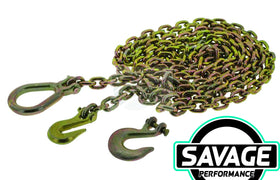 HULK 4x4 Drag Chain 8mm X 5m 8000KG with 3 Hooks *Savage Performance*