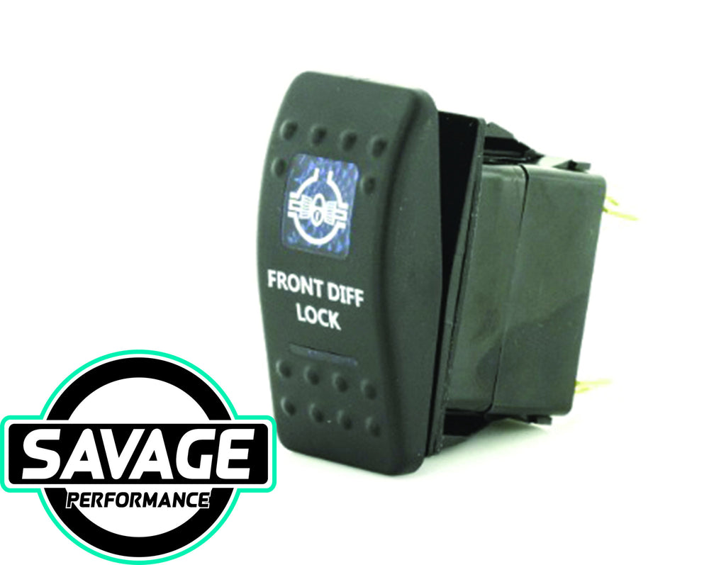 Jaylec Rocker Switch FRONT DIFF LOCK 12/24v (Blue) – Savage Performance ...