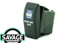 Jaylec Rocker Switch FRONT DIFF LOCK 12/24v (Blue)