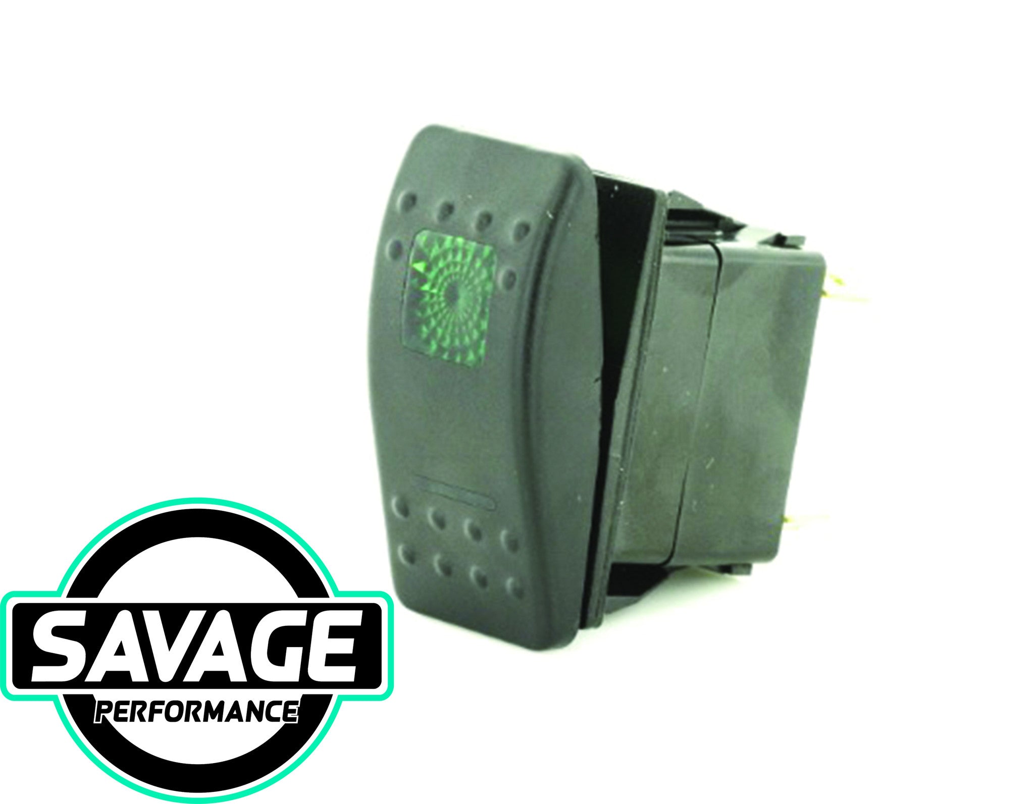 Jaylec Rocker Switch BLANK 12/24v (Green)