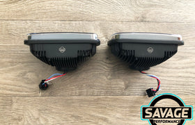 7 Inch x 5 Inch BLACK LED Headlights