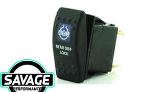 Jaylec Rocker Switch REAR DIFF LOCK 12/24v (Blue)