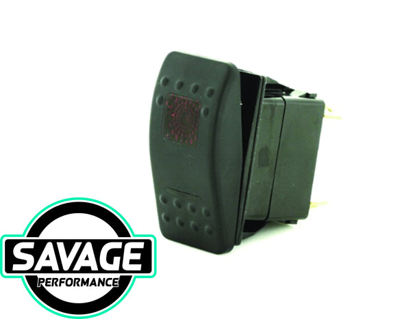 Jaylec Rocker Switch BLANK 12/24v (Red)