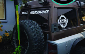 Savage Performance Window Banner (White)